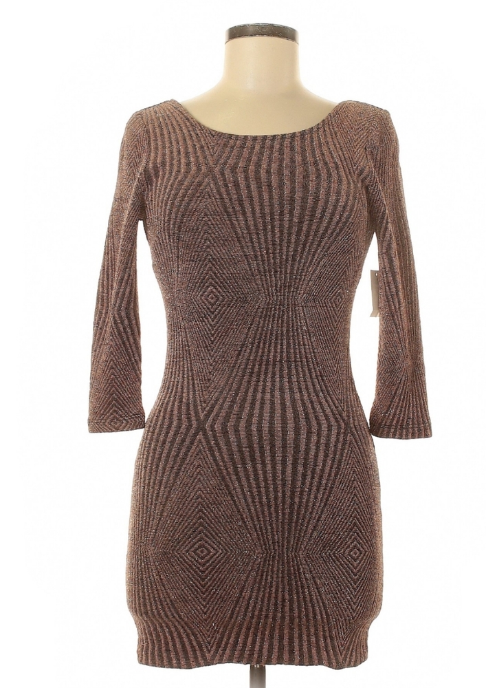 ||Charlotte Russe|| Brown / Pink Mini Dress -M